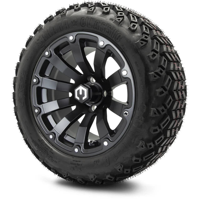 MODZ 14" Bomber Matte Black Wheels & Off-Road Tires Combo
