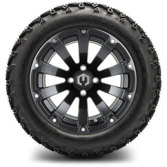 MODZ 14" Bomber Matte Black Wheels & Off-Road Tires Combo