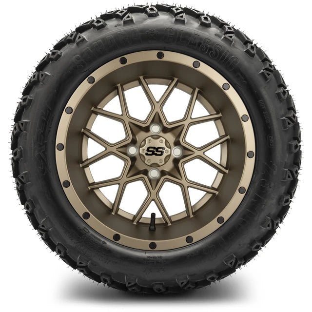 MODZ 14" Vortex Matte Bronze Wheels & Off-Road Tires Combo