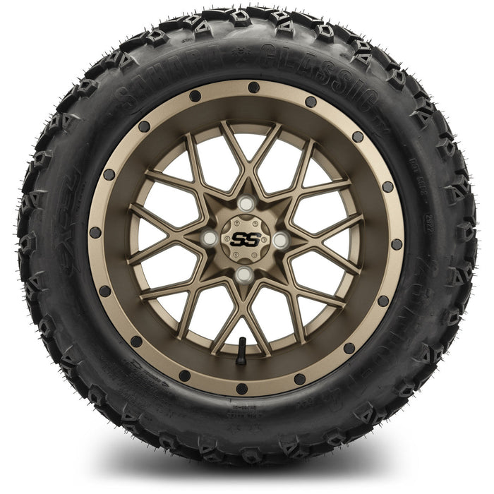 MODZ 14' Vortex Matte Bronze - Tire and Wheel Combo