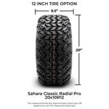 MODZ® 12" Galaxy Matte Black Wheels & Off-Road Tires Combo