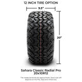 MODZ® 12" Halo Chrome Wheels & Off-Road Tires Combo
