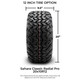 MODZ® 12" Matrix Machined Matte Black Wheels & Off-Road Tires Combo