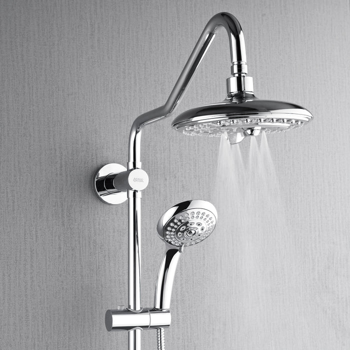 Forno AcquaSPA System with 8" 6 Function Rainfall Shower Head, 5-in-1 Handheld Shower and 3 Function Adjustable Body Jet in Polished Chrome