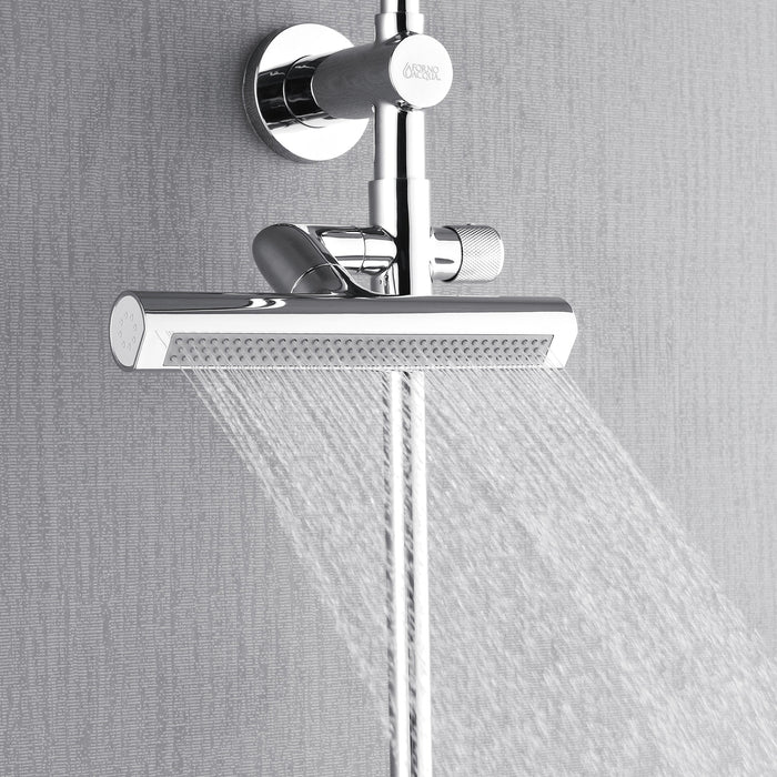Forno AcquaFALL Shower System with 9" Rainfall Shower Head, 5-in-1 Handheld Shower and 3 Function Body Jet in Polished Chrome