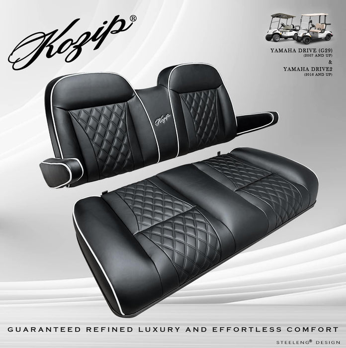 KOZIP Cushion Set Front Seat for Yamaha Drive/Drive2 – Black SCYM07