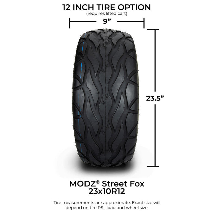 MODZ 12' Ambush Machined Black- Tire and Wheel Combo