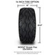 MODZ® 14" Reaper Chrome Wheels & Street Tires Combo
