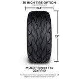 MODZ® 10" Ambush Gunmetal Wheels & Street Tires Combo