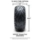 MODZ 12" Matrix Matte Black Wheels & Street Tires Combo