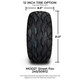 MODZ® 12" Halo Glossy Black Wheels & Street Tires Combo