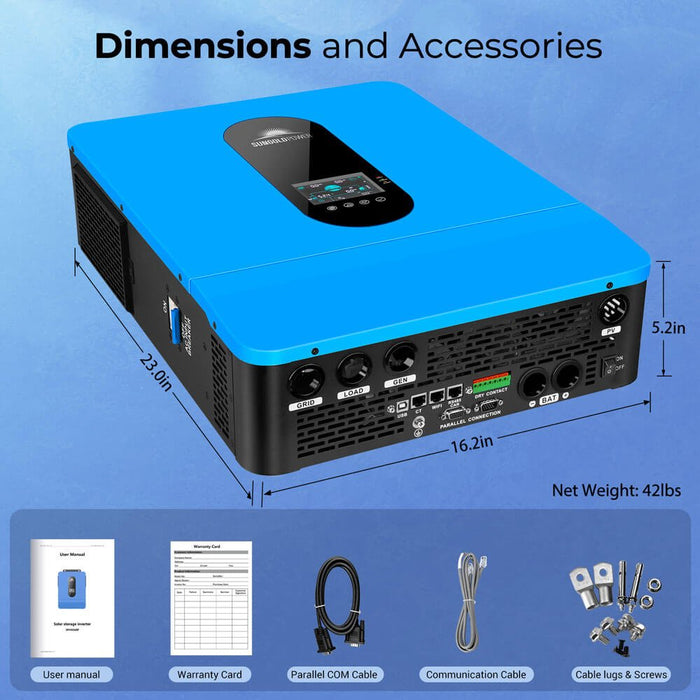 Sungold Power 13000W 48V Solar Charge Inverter Split Phase + Wifi Monitor (2 Units Parallel)