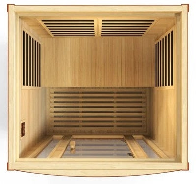 Dynamic Sauna "San Marino Elite" 2-person Ultra Low EMF FAR Infrared Indoor Sauna (DYN-6206-01 Elite)