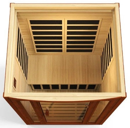 Dynamic Sauna "San Marino Elite" 2-person Ultra Low EMF FAR Infrared Indoor Sauna (DYN-6206-01 Elite)