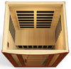 Dynamic saunas San Marino Elite 2-person Ultra Low EMF (Under 3MG) FAR Infrared Sauna (Canadian Hemlock)