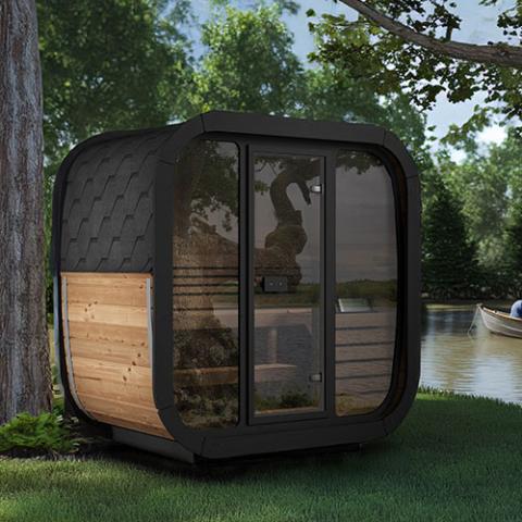 SaunaLife Model CL4G Cube-Series Outdoor Home Sauna Kit, Up to 3 Persons