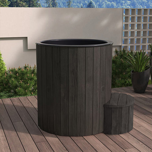 SaunaLife Model S1B 1-Person Cold/Hot Immersion Tub, Black