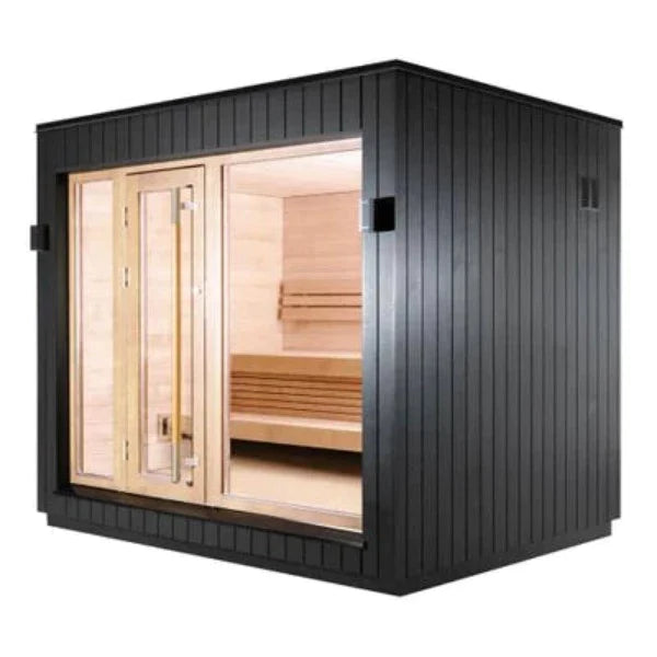 SaunaLife Model G7S Pre-Assembled Outdoor Home Sauna Up to 6 Persons