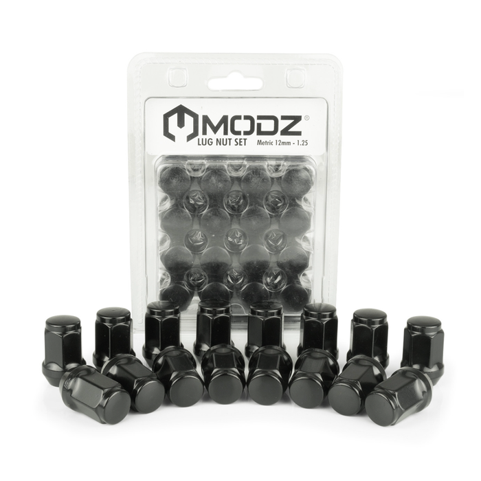 MODZ 16-Pack Black Golf Cart Lug Nuts (Metric) for Yamaha, Evolution and Denago