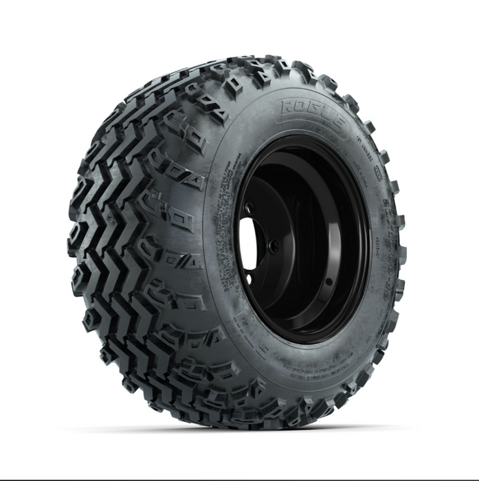 GTW Steel Black 10 in Wheels with 20x10.00-10 Rogue All Terrain Tires - Full Set