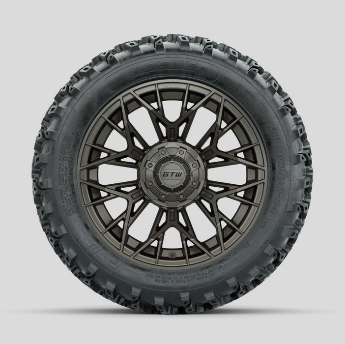GTW Stellar Matte Bronze 14 in Wheels with 23x10.00-14 Rogue All Terrain Tires - Full Set