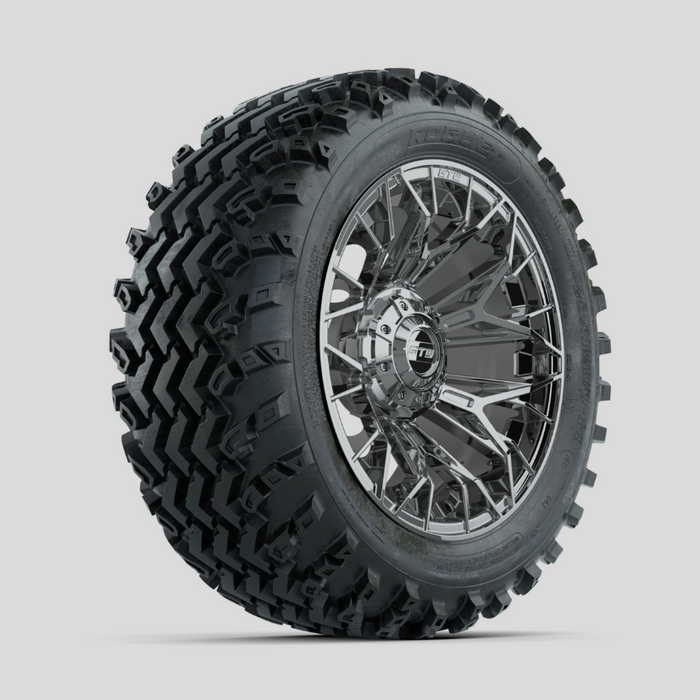 GTW Stellar Chrome 14 in Wheels with 23x10.00-14 Rogue All Terrain Tires - Full Set