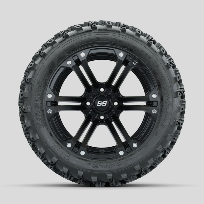 GTW Specter Matte Black 14 in Wheels with 23x10.00-14 Rogue All Terrain Tires - Full Set