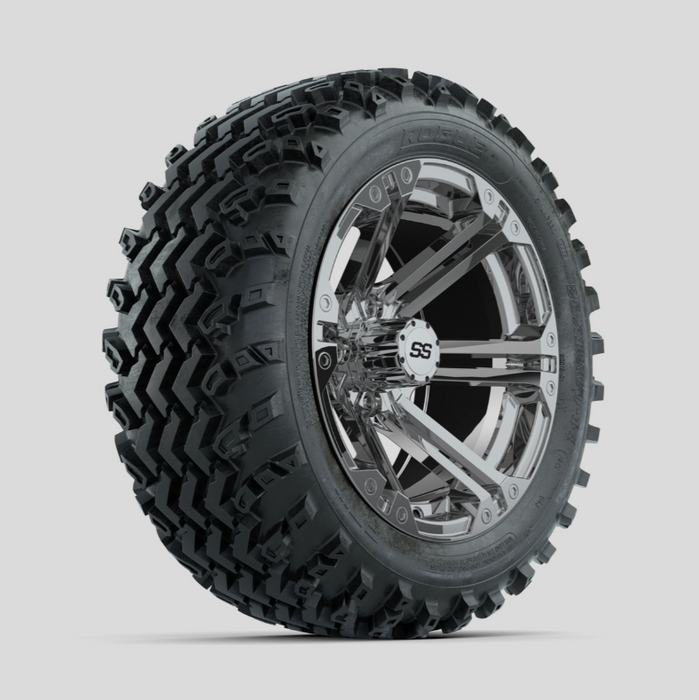 GTW Specter Chrome 14 in Wheels with 23x10.00-14 Rogue All Terrain Tires - Full Set