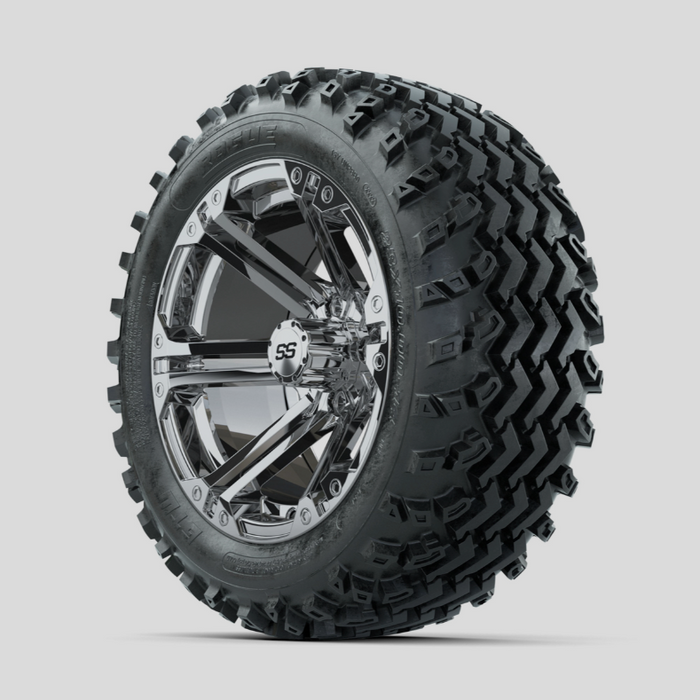 GTW Specter Chrome 14 in Wheels with 23x10.00-14 Rogue All Terrain Tires - Full Set