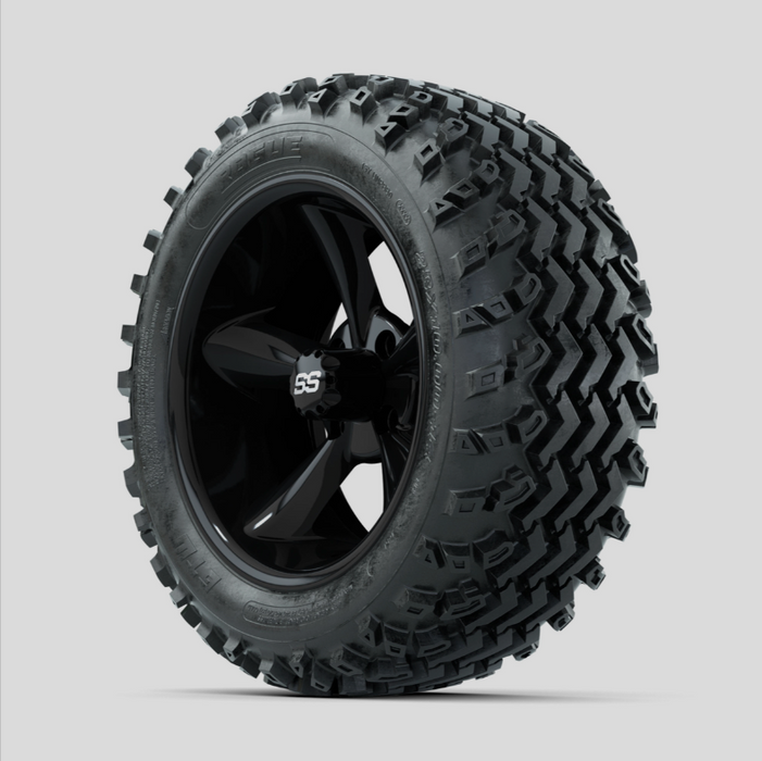 GTW Godfather Black 14 in Wheels with 23x10.00-14 Rogue All Terrain Tires - Full Set