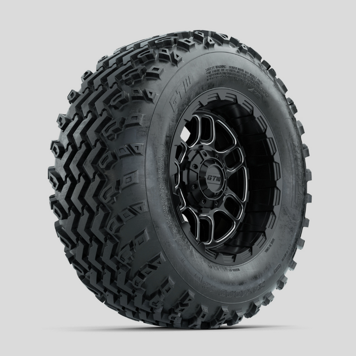 GTW Titan Machined/Black 12 in Wheels with 23x10.00-12 Rogue All Terrain Tires - Full Set