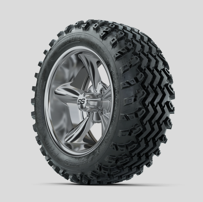 GTW Godfather Matte Grey 14 in Wheels with 23x10.00-14 Rogue All Terrain Tires - Full Set