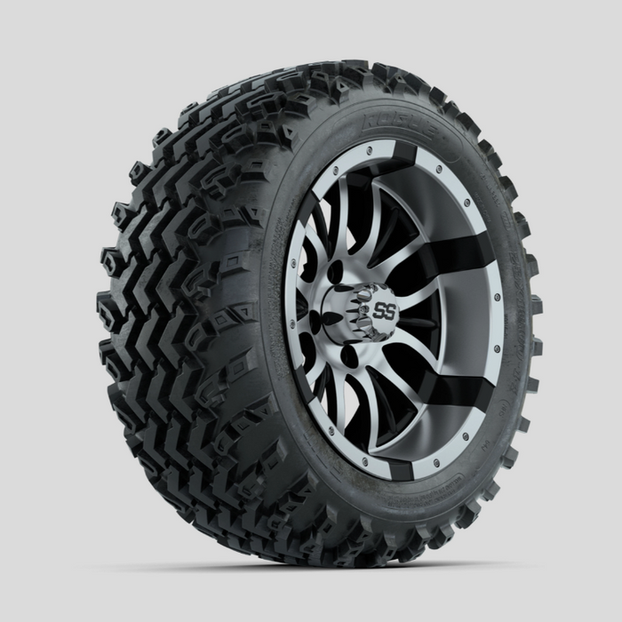 GTW Diesel Machined/Black 14 in Wheels with 23x10.00-14 Rogue All Terrain Tires - Full Set