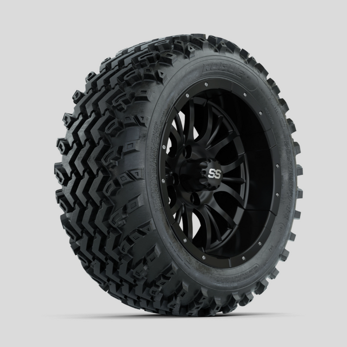 GTW Diesel Matte Black 14 in Wheels with 23x10.00-14 Rogue All Terrain Tires - Full Set