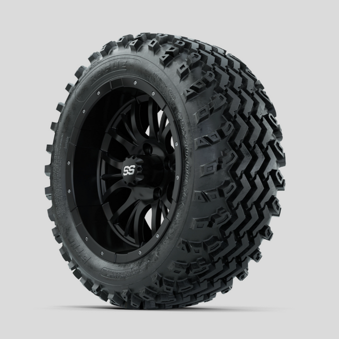 GTW Diesel Matte Black 14 in Wheels with 23x10.00-14 Rogue All Terrain Tires - Full Set