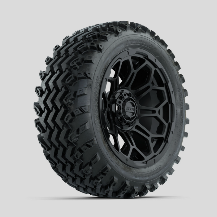 GTW Bravo Matte Black 14 in Wheels with 23x10.00-14 Rogue All Terrain Tires - Full Set