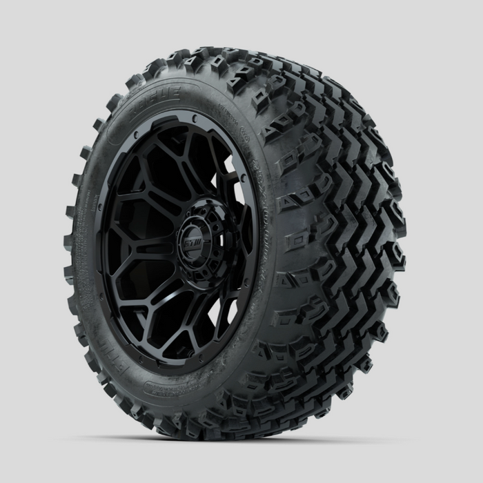 GTW Bravo Matte Black 14 in Wheels with 23x10.00-14 Rogue All Terrain Tires - Full Set