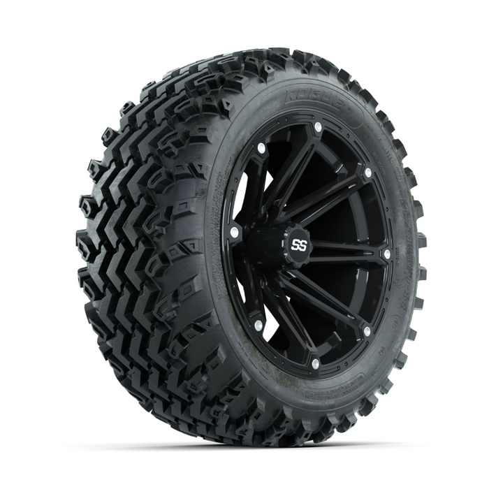GTW Element Black 14 in Wheels with 23x10.00-14 Rogue All Terrain Tires - Full Set