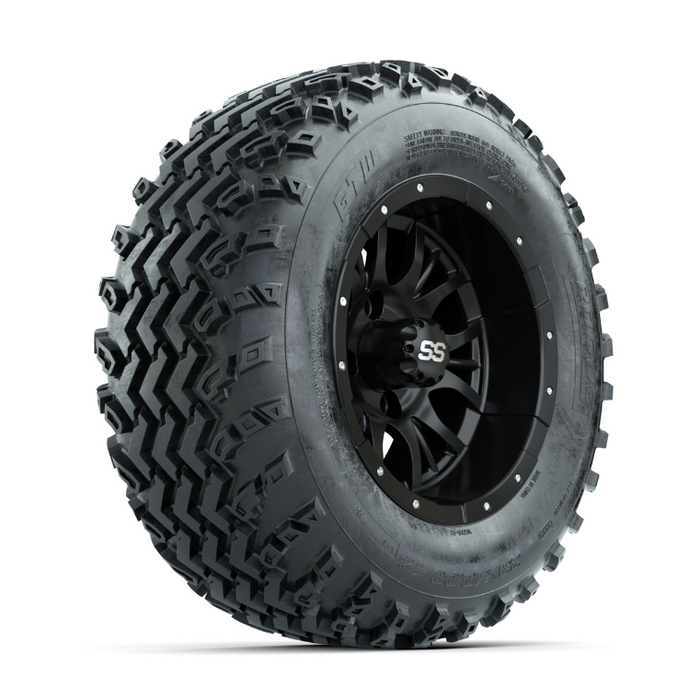 GTW Diesel Matte Black 12 in Wheels with 23x10.00-12 Rogue All Terrain Tires - Full Set