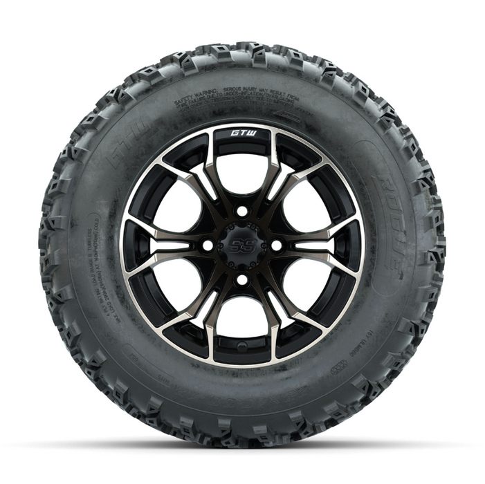GTW Spyder Bronze/Matte Black 12 in Wheels with 23x10.00-12 Rogue All Terrain Tires - Full Set