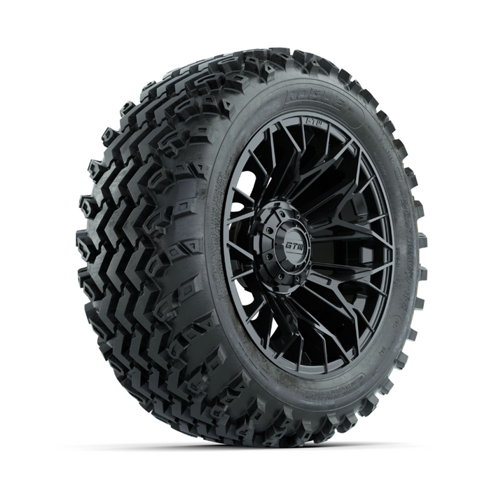 GTW Stellar Black 14 in Wheels with 23x10.00-14 Rogue All Terrain Tires - Full Set
