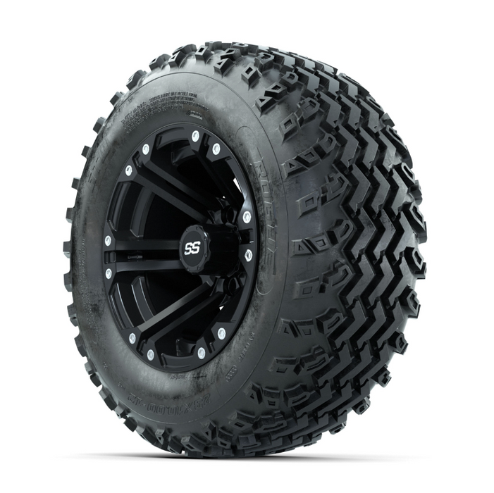 GTW Specter Matte Black 12 in Wheels with 23x10.00-12 Rogue All Terrain Tires - Full Set