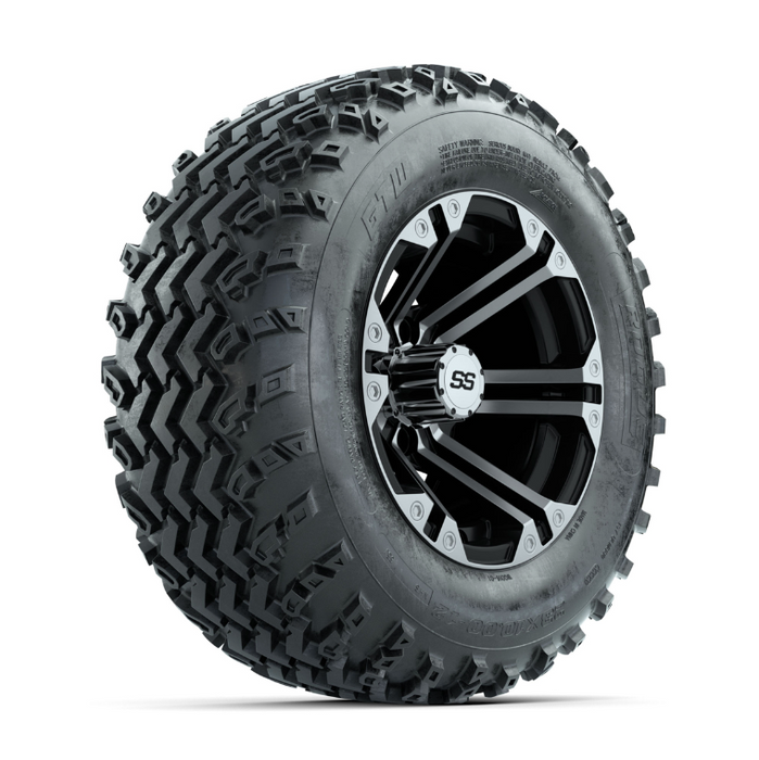 GTW Specter Machined/Black 12 in Wheels with 23x10.00-12 Rogue All Terrain Tires - Full Set
