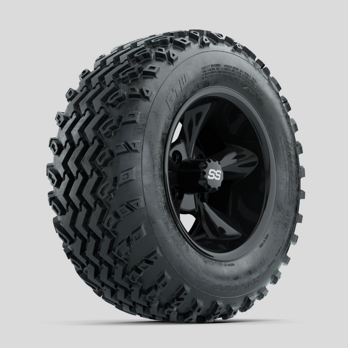 GTW Godfather Black 12 in Wheels with 23x10.00-12 Rogue All Terrain Tires - Full Set