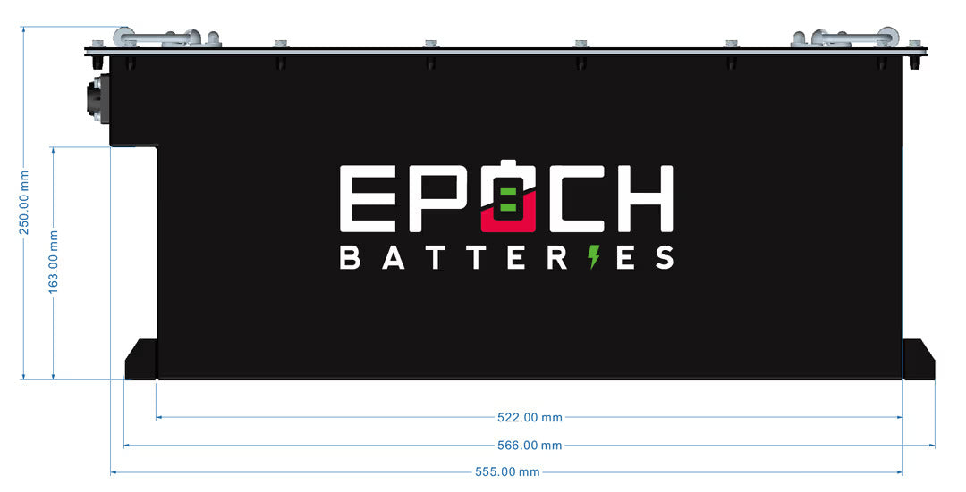 Epoch Batteries 70.4V (72V) 105Ah Lithium LiFePO4 Golf Cart Battery - Complete Kit