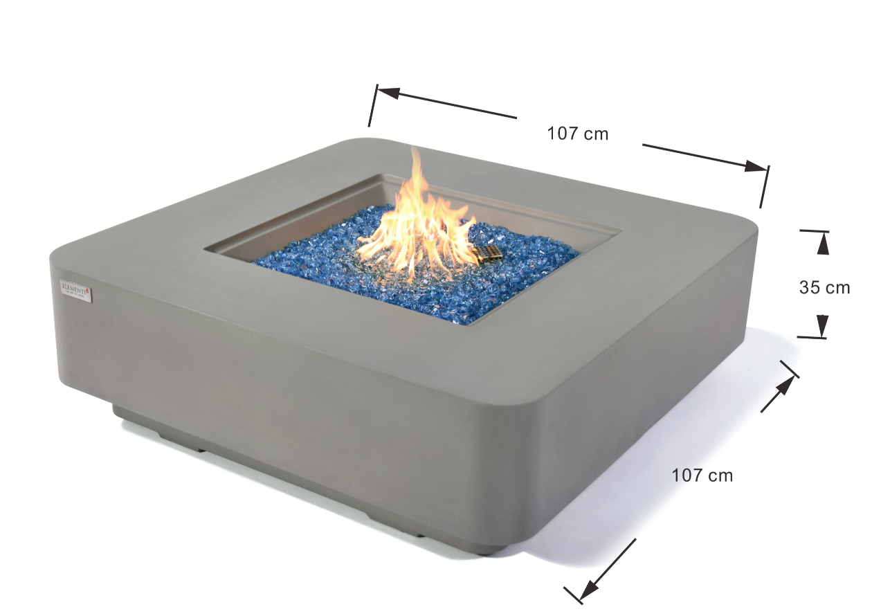 Elementi Plus | Lucerne Fire Table - Light Grey