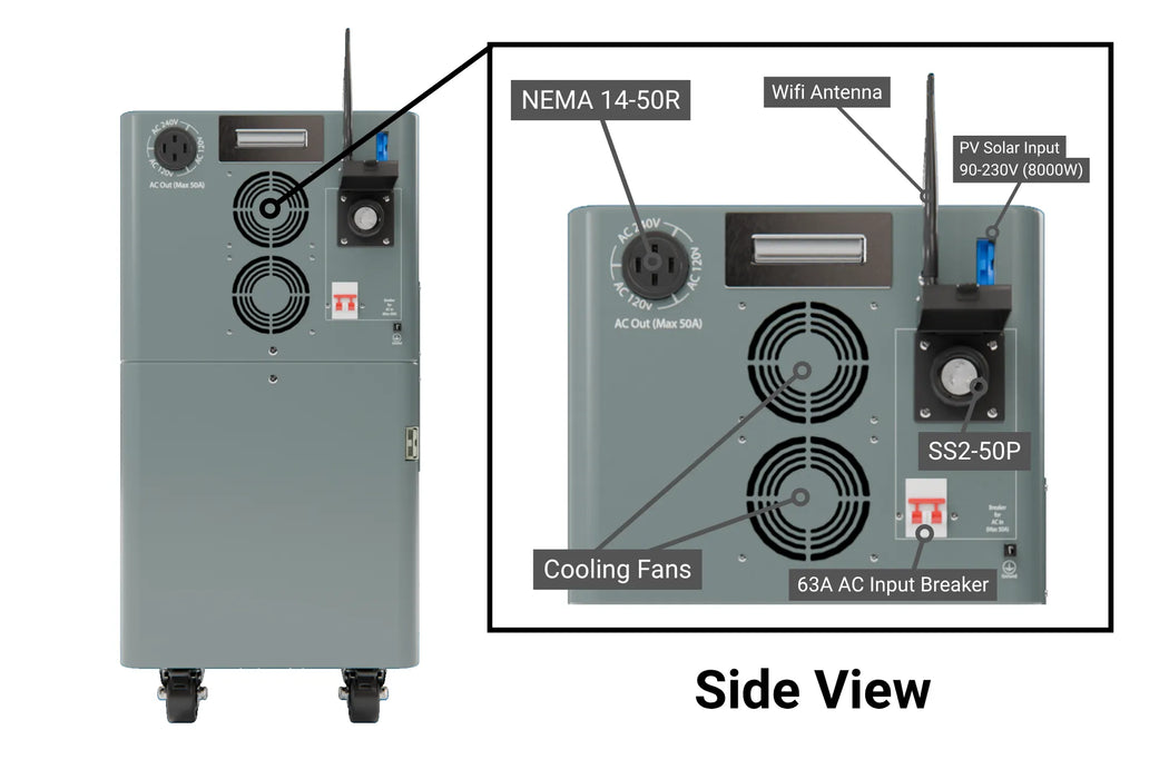 Battery Evo Walrus G3 12K INV. 22 kWh AC110/220V 72N and Kit Options