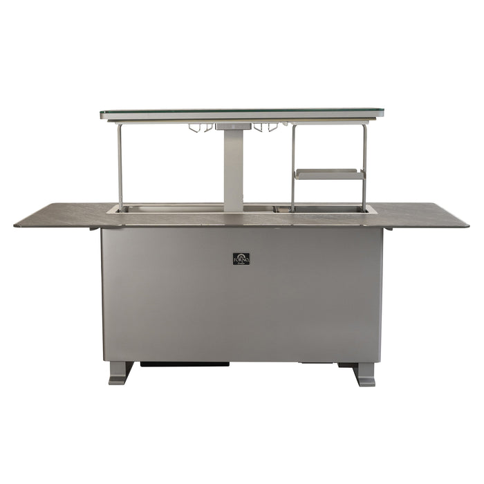 Forno Elevato Smart Bar Table - Sandstone Black or White (FBTFR7037-72)