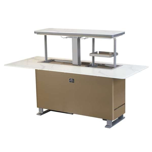 Forno Elevato Smart Bar Table - Sandstone Black or White (FBTFR7037-72)