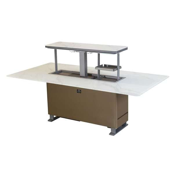 Forno Cinetico Smart Dining Table  - Sandstone Black or White (FDTFR7044-86)